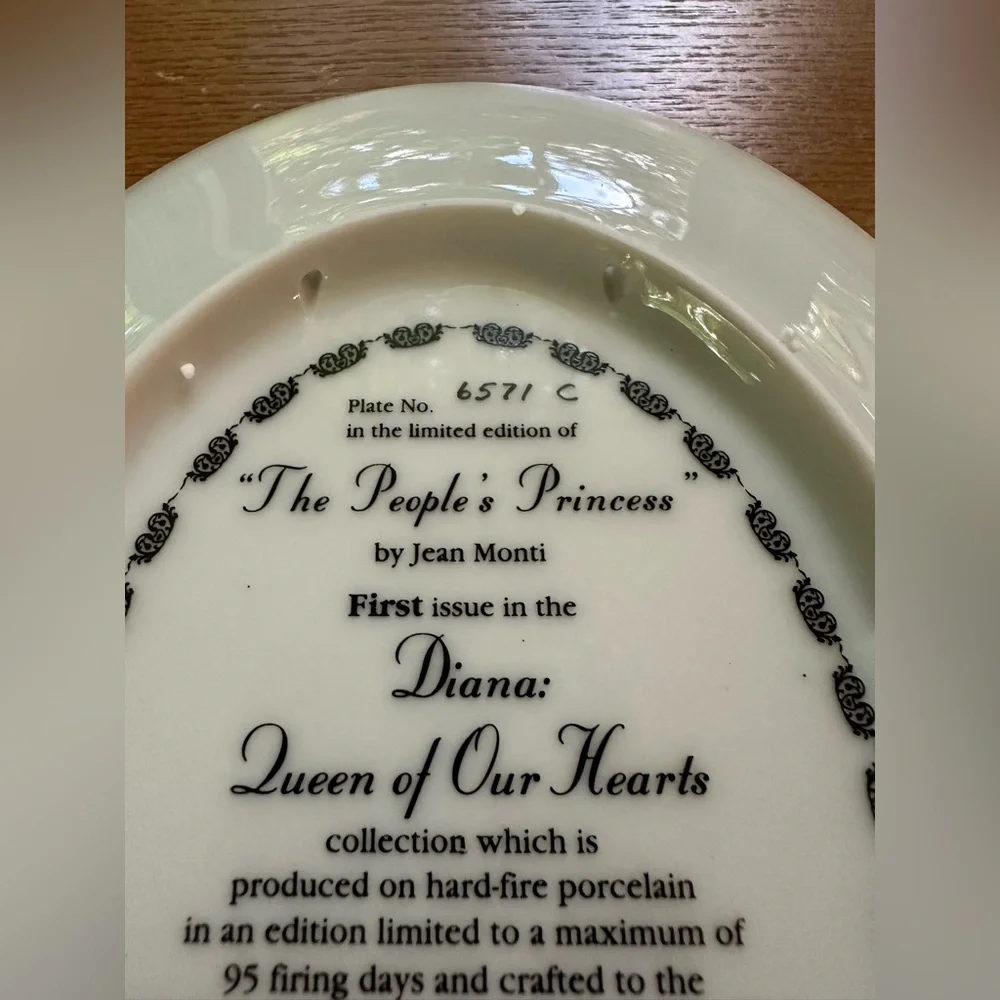 Princess Diana: Queen of Our Hearts 1997 Bradford Exchange Collector Plate EUC